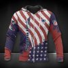 NFL New England Patriots American Flag Zip Up Hoodie