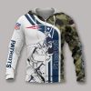 NFL New England Patriots White Camo Zip Up Hoodie