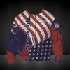 NFL New England Patriots American Flag Bomber Jacket