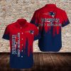 NFL New England Patriots Red Navy Pattern Hawaiian Shirt