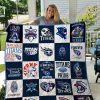 NFL Tennessee Titans Navy Blue White Quilt Blanket