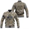 NCAA Ohio State Buckeyes Custom Name Number Camo Baseball Jacket