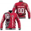 NCAA Ohio State Buckeyes Custom Name Number Sugar Skull Baseball Jacket