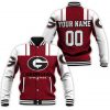 NCAA Georgia Bulldogs Custom Name Number Logo Baseball Jacket