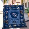 NFL Tennessee Titans Custom Name Navy Blue Est 1959 Quilt Blanket