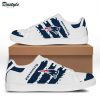 NFL New England Patriots White Blue Stripes Stan Smith Shoes