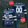 NFL Tennessee Titans Custom Name Number Ugly Christmas Sweater