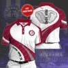 NCAA Alabama Crimson Tide Custom Name Red White Polo Shirt