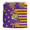 NCAA LSU Tigers Star Mashup Column Bedding Set