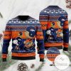 NFL Denver Broncos Snoopy Orange Blue Ugly Christmas Sweater