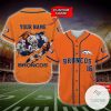 NFL Denver Broncos Custom Name Number Mascot Baseball Jersey