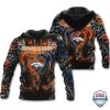 NFL Denver Broncos Dragon Orange Black Pullover Hoodie
