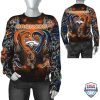 NFL Denver Broncos Dragon Orange Black Sweatshirt