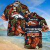 NFL Denver Broncos Tropical Flowers Hawaiian Shirt