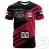 NCAA Georgia Bulldogs Sport Style Logo Custom Number T-Shirt