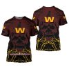 NFL Washington Commanders Red Skull Pumpkin T-Shirt