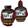 NFL Washington Commanders Casual Christmas Zip Up Hoodie