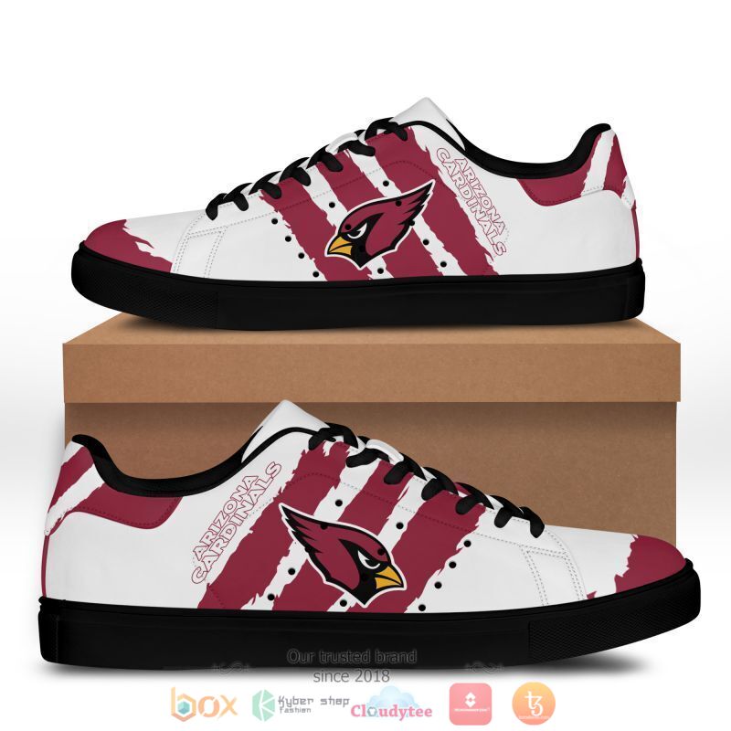 NFL Arizona Cardinals White Red Stan Smith Shoes NFL Arizona Cardinals White Red Stan Smith Shoes