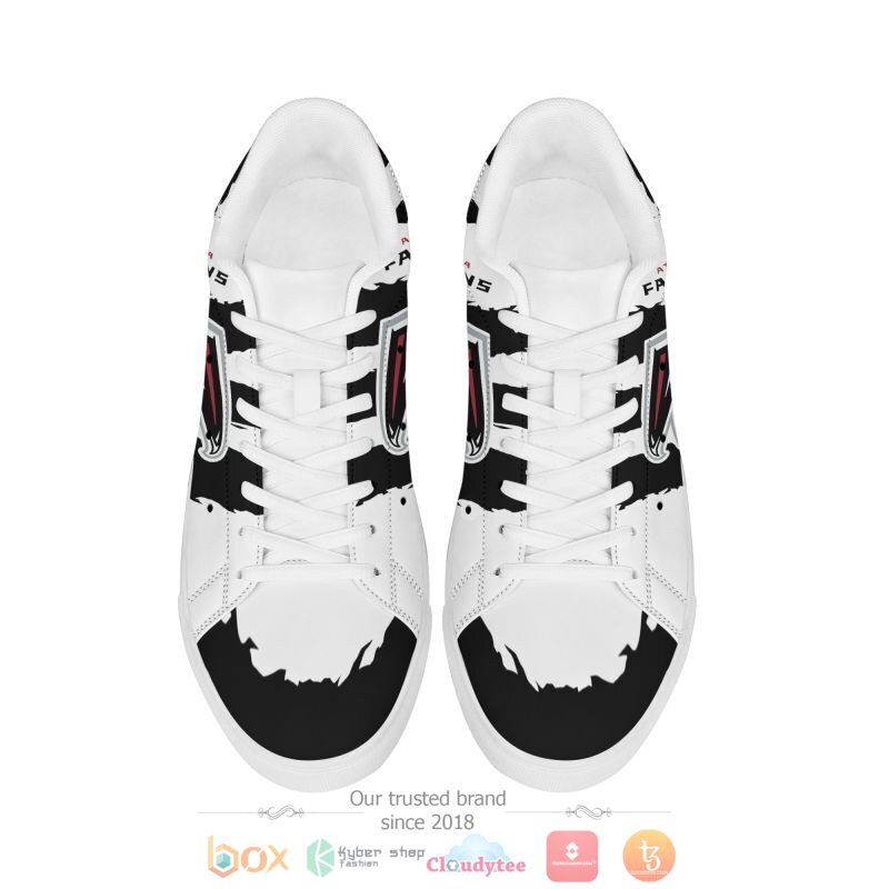NFL Atlanta Falcons White Black Stan Smith Shoes V2