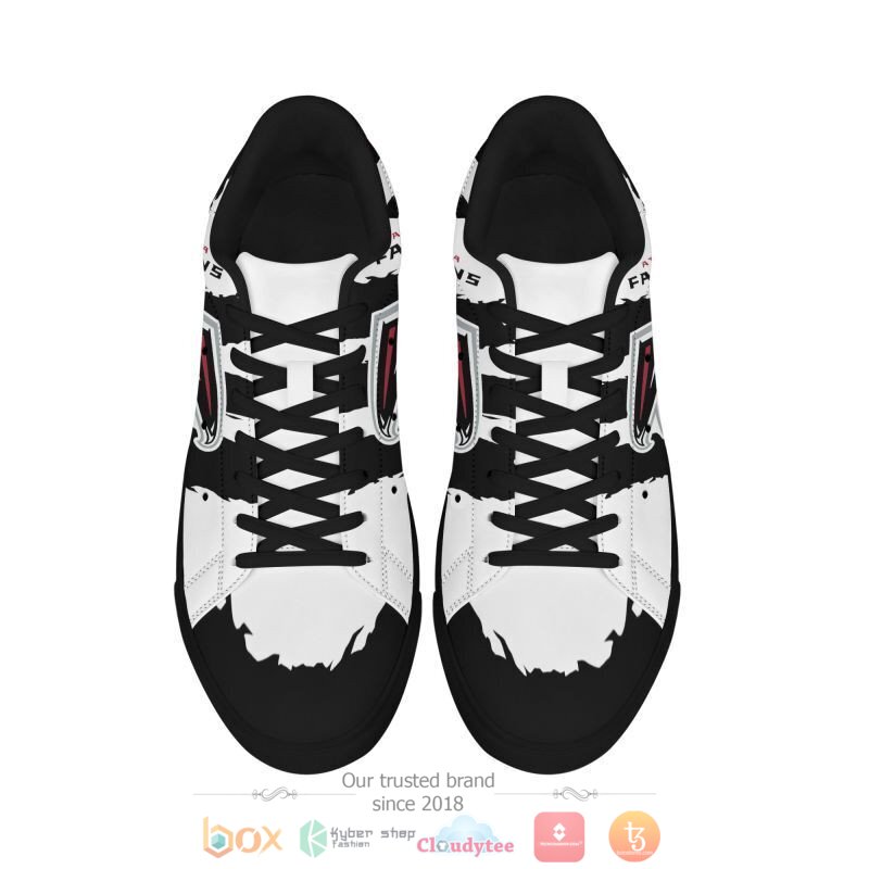 NFL Atlanta Falcons White Black Stan Smith Shoes V2