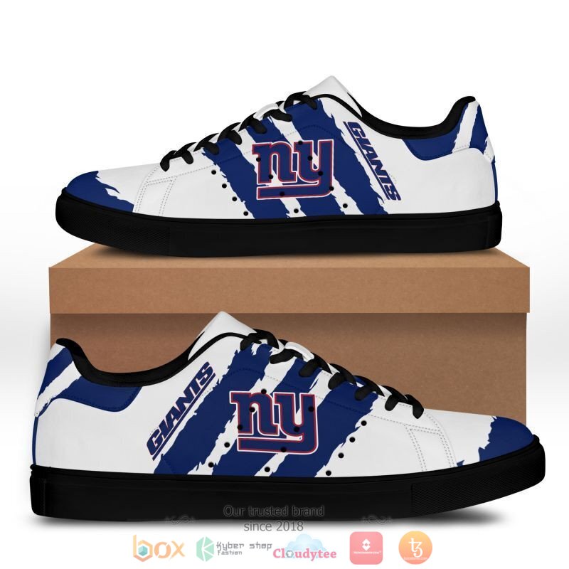 NFL New York Giants White Blue Stan Smith Shoes NFL New York Giants White Blue Stan Smith Shoes