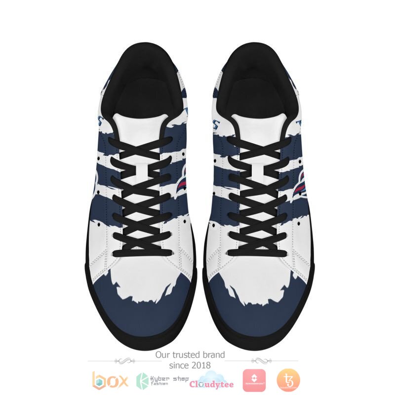 NFL Tennessee Titans White Navy Blue Stan Smith Shoes NFL Tennessee Titans White Navy Blue Stan Smith Shoes