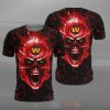 NFL Washington Commanders Red Skull Fire T-Shirt