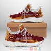 NFL Washington Commanders Custom Name Brown Yellow Curve Reze Sneakers