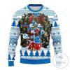 NFL Detroit Lions White Blue Ugly Christmas Sweater