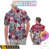 NCAA Alabama Crimson Tide Custom Name Tropical Flower Hawaiian Shirt