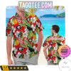 NCAA Georgia Bulldogs Custom Name Parrot Flower Hawaiian Shirt