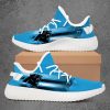 NFL Carolina Panthers Blue Black Yeezy Boost Sneakers