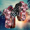 NFL Atlanta Falcons America Flag Flower Hawaiian Shirt