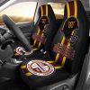 NFL Washington Commanders Red Helmet Black Car Seat Covers