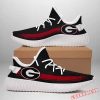 NCAA Georgia Bulldogs Black Red Yeezy Boost Sneakers