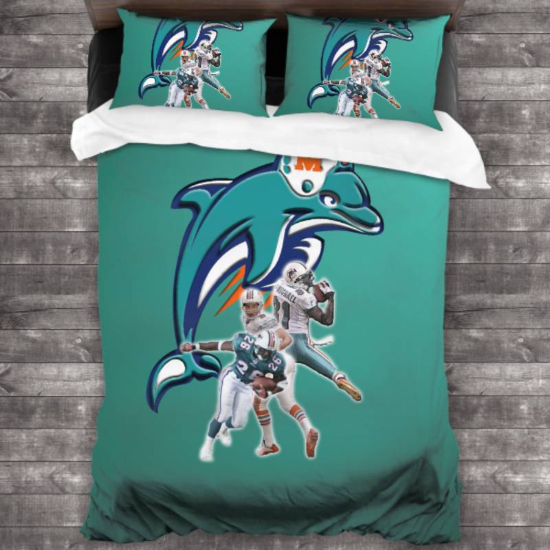 NFL Miami Dolphins Aqua Bedding Set NFL Miami Dolphins Aqua Bedding Set