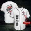 NCAA Ohio State Buckeyes Custom Name White Baseball Jersey