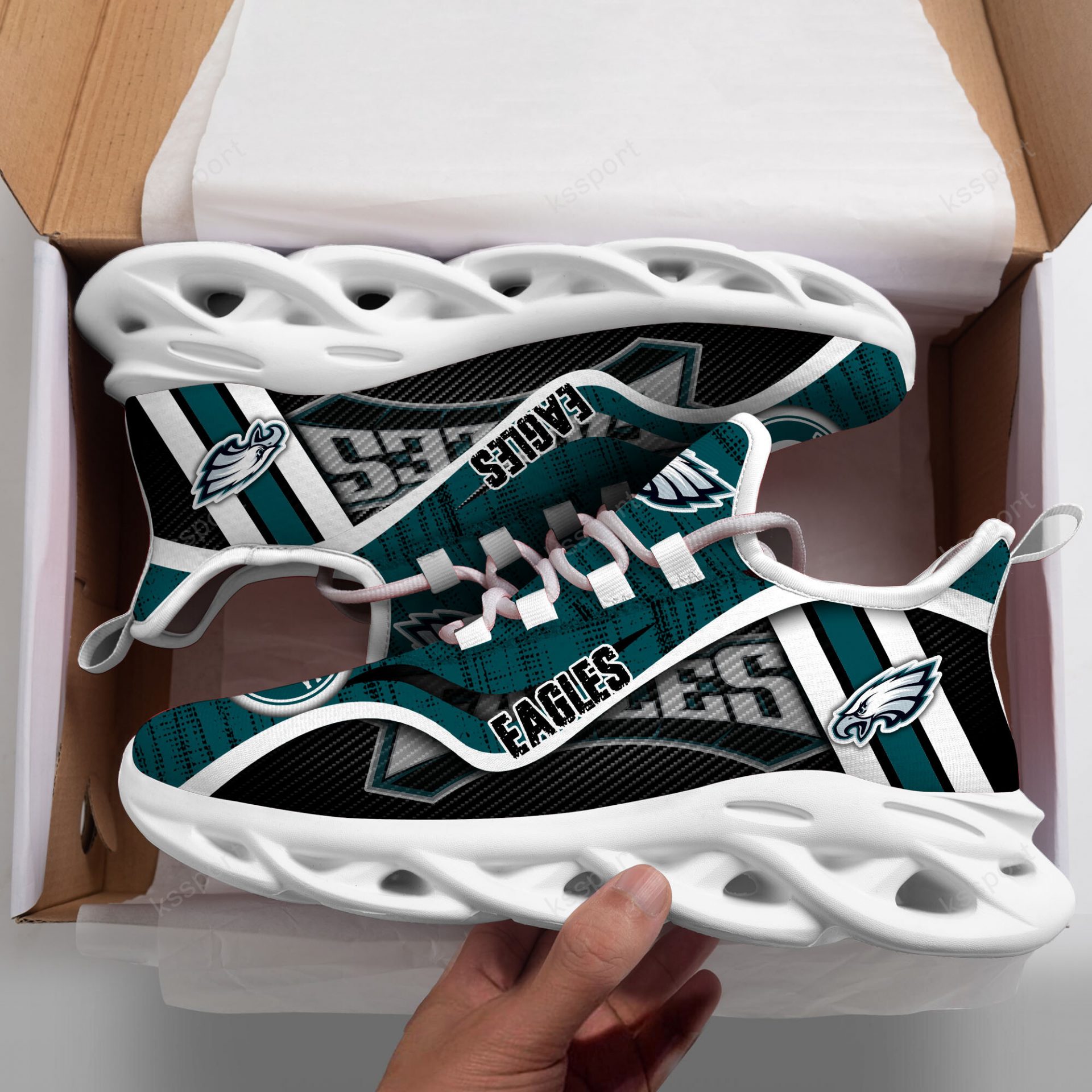 NFL Philadelphia Eagles Green Black Max Soul Shoes NFL Philadelphia Eagles Green Black Max Soul Shoes