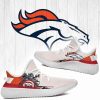 NFL Denver Broncos White Orange Yeezy Boost Sneakers