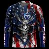 NFL Tennessee Titans Custom Name America Flag Sweatshirt