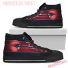 NFL New England Patriots Black Red Limited High Top Shoes