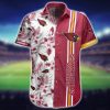 NFL Arizona Cardinals Red White Flower Hawaiian Shirt