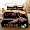 NCAA Florida State Seminoles Black Garnet Bedding Set