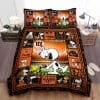 NFL Cincinnati Bengals Custom Name Snoopy Orange Black Bedding Set