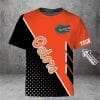 NCAA Florida Gators Custom Name Orange Black T-Shirt