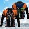 NCAA Auburn Tigers Custom Name Black Orange Pullover Hoodie