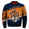 NCAA Auburn Tigers Orange Blue Mascot Bomber Jacket