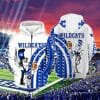 NCAA Kentucky Wildcats White Blue Zip Up Hoodie V2