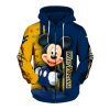 NCAA West Virginia Mountaineers Mickey Zip Up Hoodie