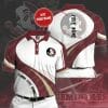 NCAA Florida State Seminoles Custom Name White Garnet Polo Shirt